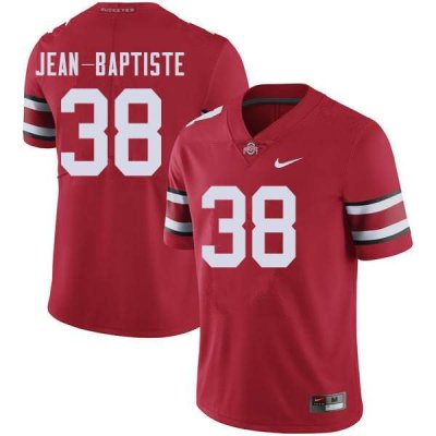 NCAA Ohio State Buckeyes Men's #38 Javontae Jean-Baptiste Red Nike Football College Jersey BOO5745WC